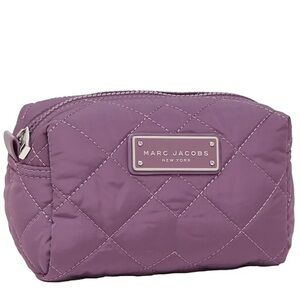 Marc Jacobs Large Quilted Cosmetics Pouch in Purple Gum M0011326